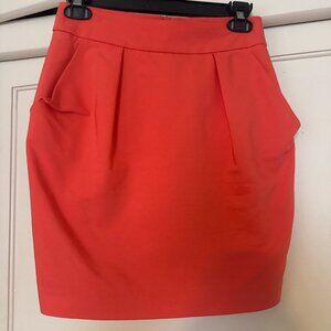 ZARA Red Tulip Mini Skirt – Size XS